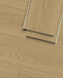 8036-08 Smoky Dune engineered hardwood flooring with warm natural oak texture, light brown tones, and authentic wood grain detail