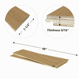 8066-21 Ashen Ridge engineered hardwood flooring plank construction and product profile diagram