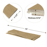8036-08 Smoky Dune engineered hardwood flooring plank construction and product profile diagram