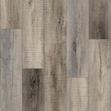 SA60 Trout GB 5MM Desertland SPC flooring featuring a blend of warm brown and soft grey tones, multi-tone wood grain patterns, rustic character, and realistic natural wood texture